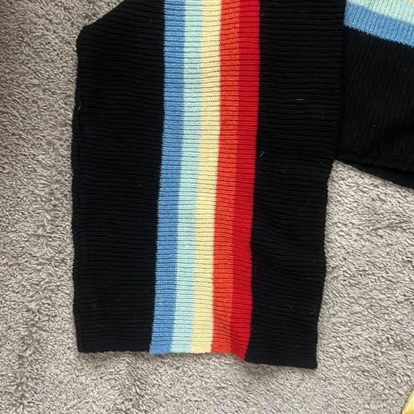 NWOT Crop Wide Arm Rainbow Sweater- Size Small/Medium - Picture 3 of 3